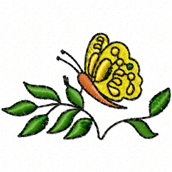 Butterfly Embroidery Design 1